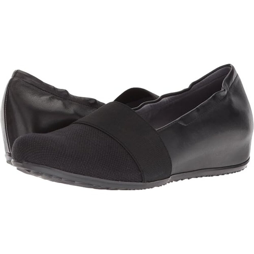 SoftWalk Wonder Womens Ballet Flat Loafers Black Size 7 Narrow NEW Leather Shoes